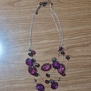 Lia Sophia Amethyst Multi-Strand Necklace